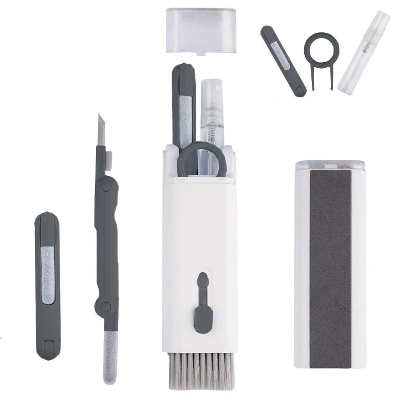 7 -1 Computer Keyboard Cleaner Brush Kit Earphone Cleaning Pen for Headset Keyboard Cleaning Tools Cleaner Keycap Puller Kit