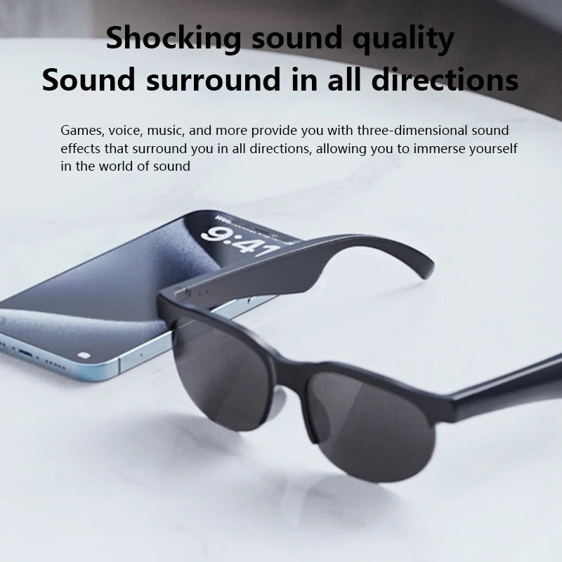 2026 New Smart AI Glasses – Real-Time Translation, Bluetooth Calling, Conversation Recording & Music – Smart Sunglasses for Men & Women
