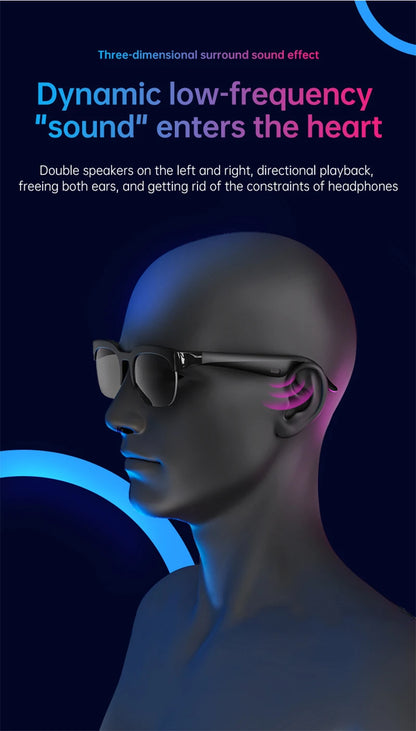2026 New Smart AI Glasses – Real-Time Translation, Bluetooth Calling, Conversation Recording & Music – Smart Sunglasses for Men & Women