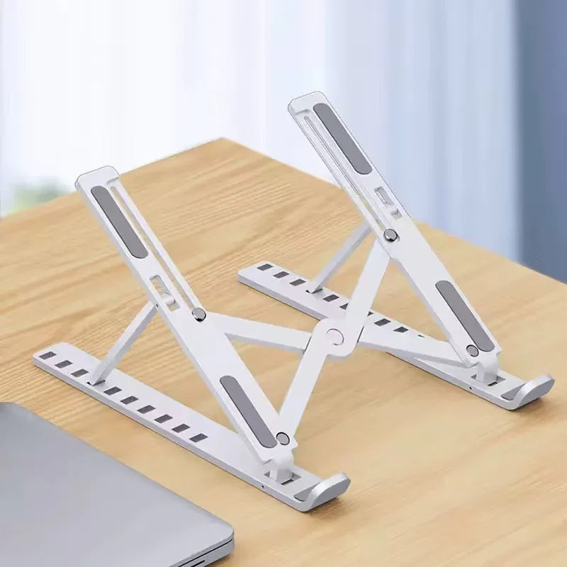 Adjustable Foldable Laptop Stand Portable ABS Plastic Notebook Holder Desktop Riser for Macbook Ipad Tablet