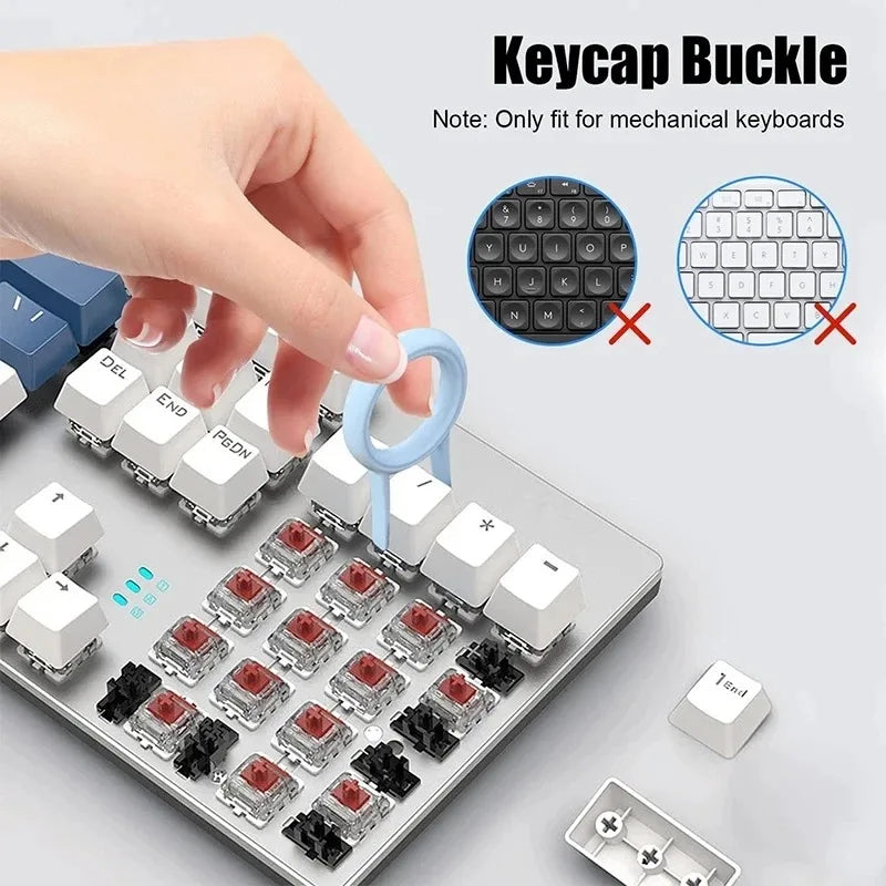 7 -1 Computer Keyboard Cleaner Brush Kit Earphone Cleaning Pen for Headset Keyboard Cleaning Tools Cleaner Keycap Puller Kit